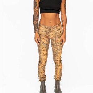robin jeans cobra print pants